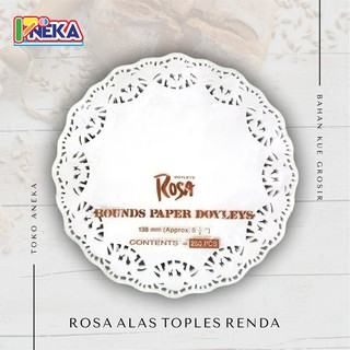 Renda Rosa Round 8,5 Inch (Pak)