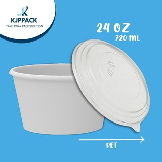Paperbowl + Tutup 650ml (Roll 25Pcs)