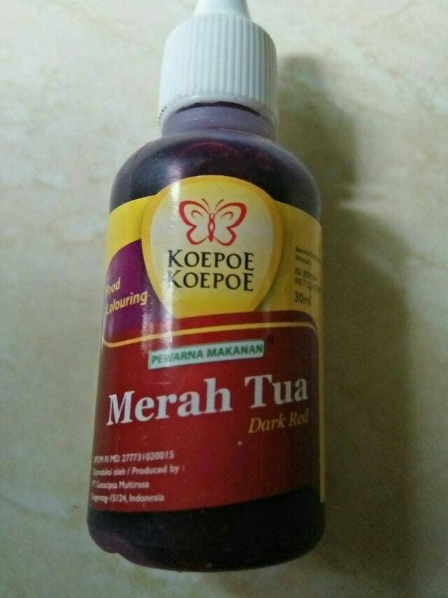 Pewarna Merah Tua Kupu-kupu