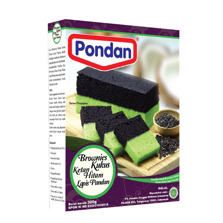 Pondan Brownies Kukus Lapis Pandan