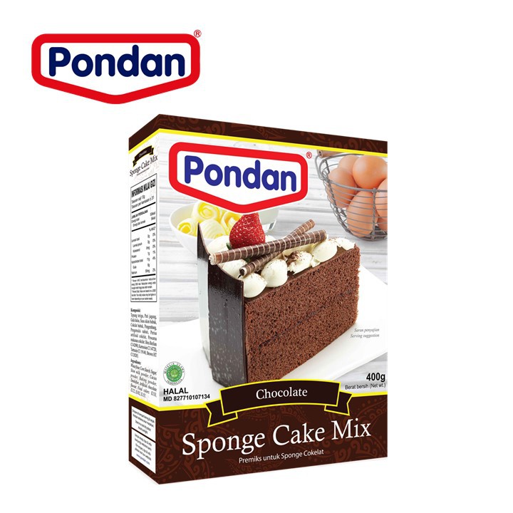 Pondan Sponge Coklat 400Gr